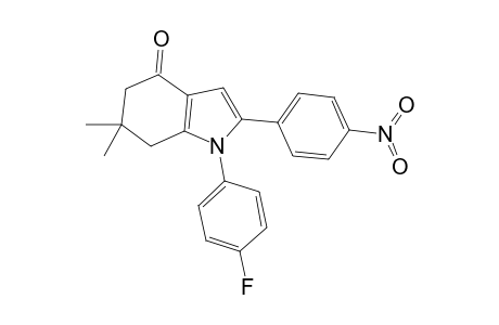 1-(4-Fluoro-phenyl)-6,6-dimethyl-2-(4-nitro-phenyl)-1,5,6,7-tetrahydro-indol-4-one