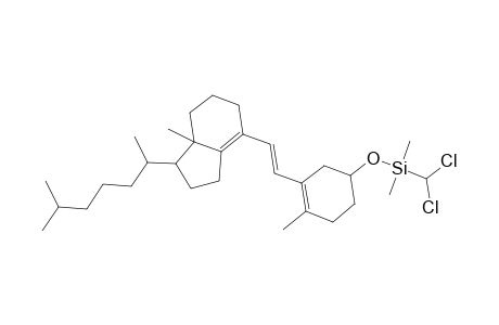 Silane, (dichloromethyl)dimethyl[[(3.beta.,6E)-9,10-secocholesta-5(10),6,8(14)-trien-3-yl]oxy]-