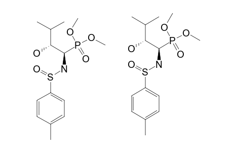 (+)-(S(S),1S,2R)-DIMETHYL-1-(PARA-TOLUENESULFINYLAMINO)-2-HYDROXY-3-METHYLBUTYLPHOSPHONATE