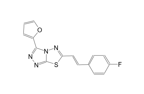 [1,2,4]triazolo[3,4-b][1,3,4]thiadiazole, 6-[(E)-2-(4-fluorophenyl)ethenyl]-3-(2-furanyl)-