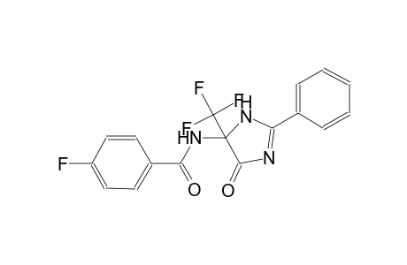 4-Fluoro-N-(5-oxo-2-phenyl-4-trifluoromethyl-4,5-dihydro-3H-imidazol-4-yl)-benzamide