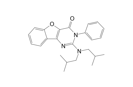 2-(N,N-Diisobutylamino)-3-phenylbenzofuro[3,2-d]pyrimidin-4(3H)-one