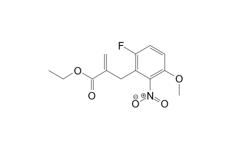 Ethyl 2-(6-fluoro-3-methoxy-2-nitrobenzyl)acrylate