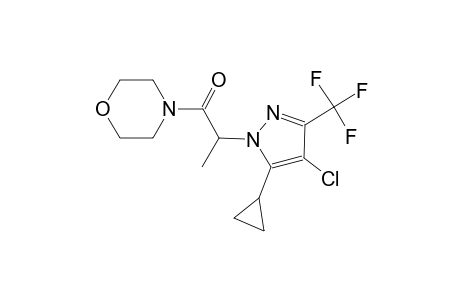 4-{2-[4-chloro-5-cyclopropyl-3-(trifluoromethyl)-1H-pyrazol-1-yl]propanoyl}morpholine