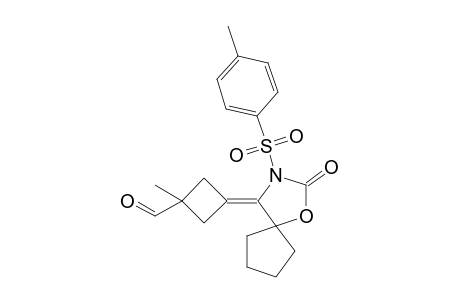 1-Methyl-3-(2-oxo-3-p-toluenesulfonyl-1-oxa-3-azaspiro[4.4]non-4-ylidene)cyclobutanecarbaldehyde