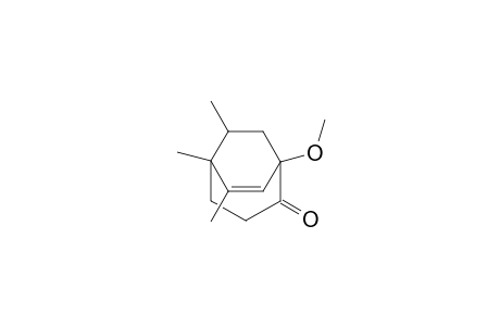 Bicyclo[3.2.2]non-6-en-2-one, 1-methoxy-5,6,9-trimethyl-, anti-(.+-.)-