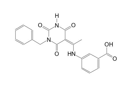 3-{[(1Z)-1-(1-benzyl-2,4,6-trioxotetrahydro-5(2H)-pyrimidinylidene)ethyl]amino}benzoic acid