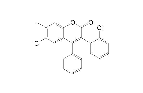 6-Chloro-3-(2'-chlorophenyl)-7-methyl-4-phenylcoumarin