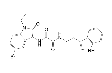 ethanediamide, N~1~-(5-bromo-1-ethyl-2,3-dihydro-2-oxo-1H-indol-3-yl)-N~2~-[2-(1H-indol-3-yl)ethyl]-