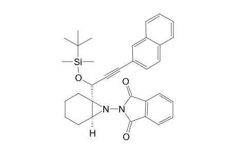 2-((1R,6S)-1-((S)-1-((tert-butyldimethylsilyl)oxy)-3-(naphthalen-2-yl)prop-2-yn-1-yl)-7-azabicyclo[4.1.0]heptan-7-yl)isoindoline-1,3-dione