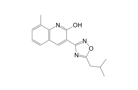 3-(5-isobutyl-1,2,4-oxadiazol-3-yl)-8-methyl-2-quinolinol