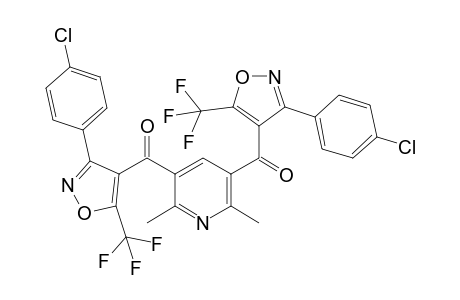 2,6-Dimethyl-3,5-bis[3-(4-chloro-phenyl)-5-trifluoro-methyl-isoxazol-4-carbonyl]-pyridine