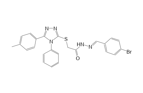 acetic acid, [[5-(4-methylphenyl)-4-phenyl-4H-1,2,4-triazol-3-yl]thio]-, 2-[(E)-(4-bromophenyl)methylidene]hydrazide