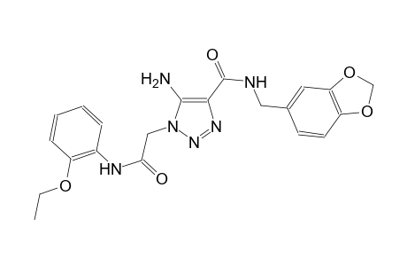 5-amino-N-(1,3-benzodioxol-5-ylmethyl)-1-[2-(2-ethoxyanilino)-2-oxoethyl]-1H-1,2,3-triazole-4-carboxamide