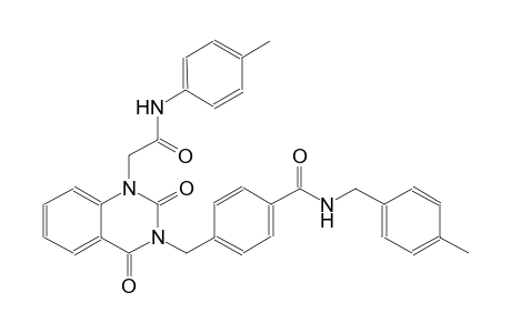 4-[(2,4-dioxo-1-[2-oxo-2-(4-toluidino)ethyl]-1,4-dihydro-3(2H)-quinazolinyl)methyl]-N-(4-methylbenzyl)benzamide