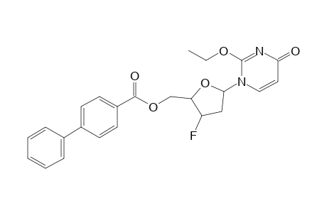 4-phenylbenzoic acid [5-(2-ethoxy-4-keto-pyrimidin-1-yl)-3-fluoro-tetrahydrofuran-2-yl]methyl ester