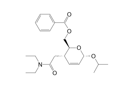 Isopropyl 6-O-Benzoyl-4-[N,N-(diethylcarboxamido)methyl]-2,3,4-trideoxy-.alpha.-D-erythro-hex-2-enopyranoside
