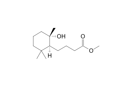 4-[(1S,2S)-2-hydroxy-2,6,6-trimethyl-cyclohexyl]butyric acid methyl ester