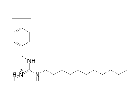 Guanidine, N-[[4-(1,1-dimethylethyl)phenyl]methyl]-N'-undecyl-,monohydriodide