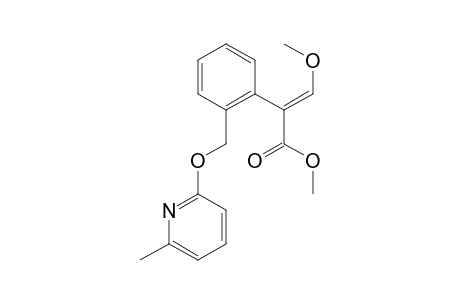 Benzeneacetic acid, alpha-(methoxymethylene)-2-[[(6-methyl-2-pyridinyl)oxy]methyl]-, methyl ester