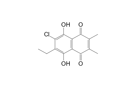 7-Chloro-6-ethyl-5,8-dihydroxy-2,3-dimethyl-1,4-dihydronaphthalene-1,4-dione