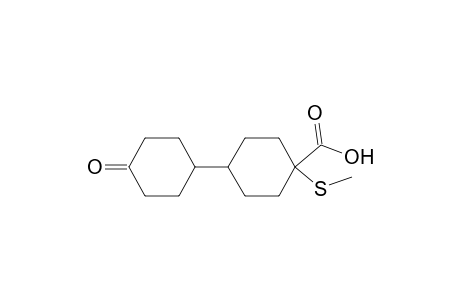 [1,1'-Bicyclohexyl]-4-carboxylic acid, 4-(methylthio)-4'-oxo-