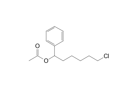 (6-chloranyl-1-phenyl-hexyl) ethanoate