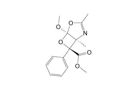 ENDO-5-METHOXY-1,3-DIMETHYL-7-PHENYL-4,6-DIOXA-2-AZABICYCLO-[3.2.0]-HEPT-2-ENE-7-CARBOXYLIC-ACID-METHYLESTER