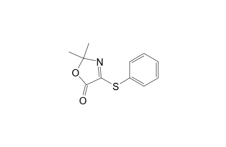 5(2H)-Oxazolone, 2,2-dimethyl-4-(phenylthio)-