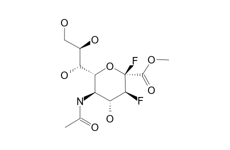 METHYL-5-ACETAMIDO-2,5-DIDEOXY-2,3-DIFLUORO-BETA-D-ERYTHRO-L-GLUCO-2-NONULOPYRANOSONATE