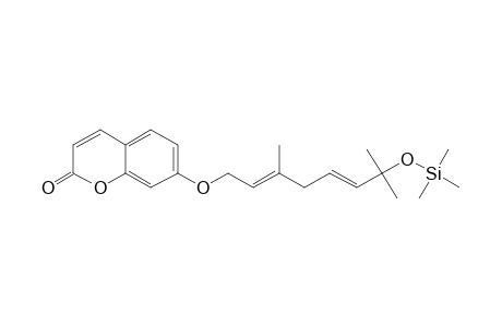 7-[(2E,5E)-7-Hydroxy-3,7-dimethylocta-2,5-dienoxy]chromen-2-one, tms