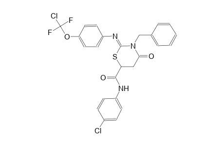 2H-1,3-thiazine-6-carboxamide, 2-[[4-(chlorodifluoromethoxy)phenyl]imino]-N-(4-chlorophenyl)tetrahydro-4-oxo-3-