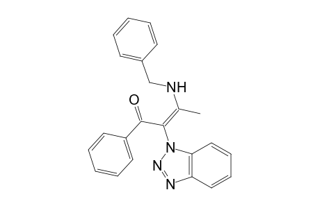(E)-1-[1-Benzoyl-2-(N-benzylamino)-1-propenyl]benzotriazole