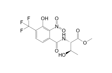 (2S,3R)-3-hydroxy-2-[[3-hydroxy-2-nitro-4-(trifluoromethyl)benzoyl]amino]butyric acid methyl ester