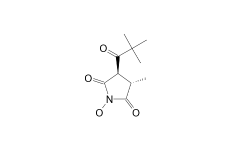 TRANS-3-(2',2'-DIMETHYL-1'-OXOPROPYL)-1-HYDROXY-4-METHYLPYRROLIDINE-2,5-DIONE