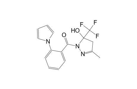 3-methyl-1-[2-(1H-pyrrol-1-yl)benzoyl]-5-(trifluoromethyl)-4,5-dihydro-1H-pyrazol-5-ol