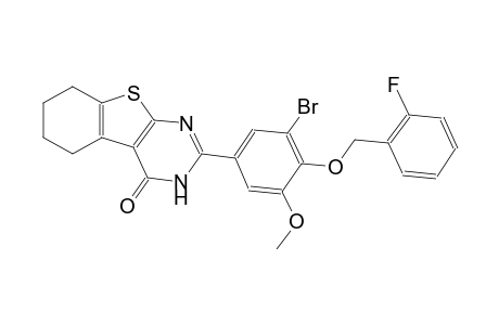 benzo[4,5]thieno[2,3-d]pyrimidin-4(3H)-one, 2-[3-bromo-4-[(2-fluorophenyl)methoxy]-5-methoxyphenyl]-5,6,7,8-tetrahydro-