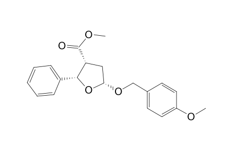 Methyl (R*,S*,R*)-2-Phenyl-5-((4-methoxyphenyl)methoxy)-2,3,4,5-tetrahydro-3-furancarboxylate