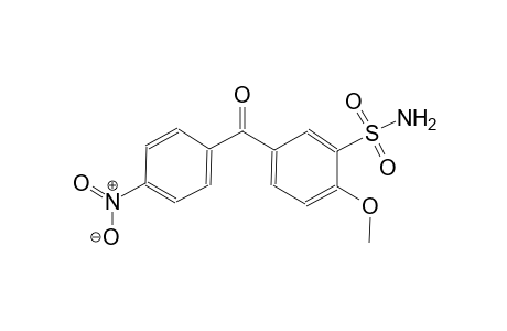 2-methoxy-5-(4-nitrobenzoyl)benzenesulfonamide