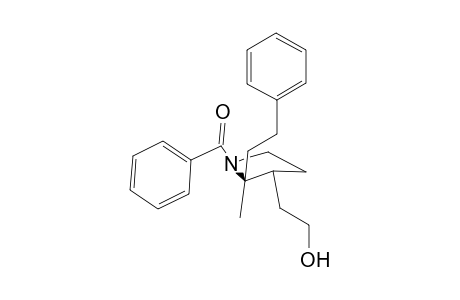 (2R,3R)-N-benzoyl-3-(2-hydroxyethyl)-2-methyl-2-(2-phenylethyl)pyrrolidine