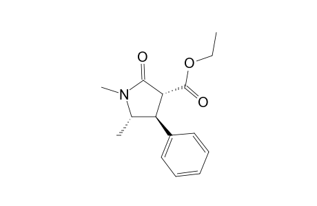 ETHYL-(3R,4S,5S)-1,5-DIMETHYL-4-PHENYLPYRROLIDINE-2-ONE-3-CARBOXYLATE