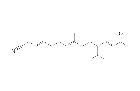 11-Isopropyl-4,8-dimethyl-14-oxopentadeca-3,7,12-triene-1-nitrile