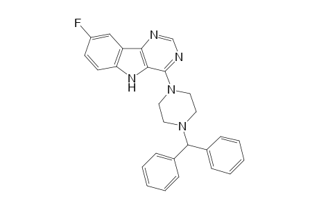5H-Pyrimido[5,4-b]indole, 4-[4-(diphenylmethyl)-1-piperazinyl]-8-fluoro-