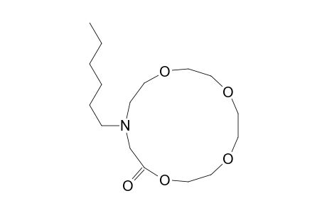 13-hexyl-1,4,7,10-tetraoxa-13-azacyclopentadecan-11-one