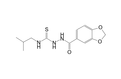 2-(1,3-benzodioxol-5-ylcarbonyl)-N-isobutylhydrazinecarbothioamide