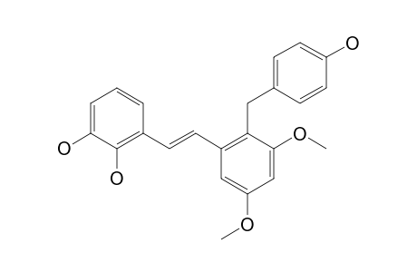 (E)-2,3-DIHYDROXY-2'-(4-HYDROXYBENZYL)-3',5'-DIMETHOXYSTILBENE