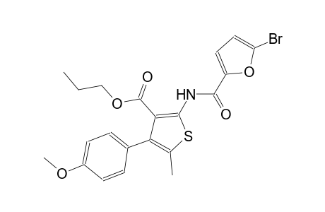 propyl 2-[(5-bromo-2-furoyl)amino]-4-(4-methoxyphenyl)-5-methyl-3-thiophenecarboxylate