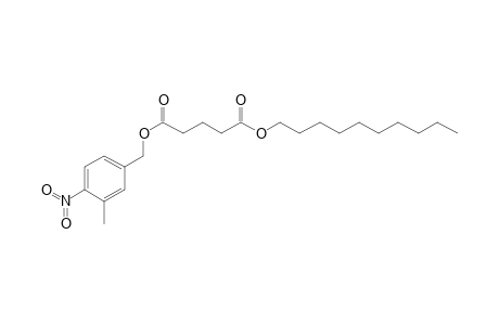 Glutaric acid, decyl 3-methyl-4-nitrobenzyl ester