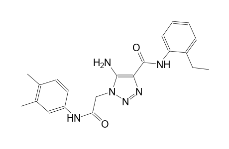 5-amino-1-[2-(3,4-dimethylanilino)-2-oxoethyl]-N-(2-ethylphenyl)-1H-1,2,3-triazole-4-carboxamide
