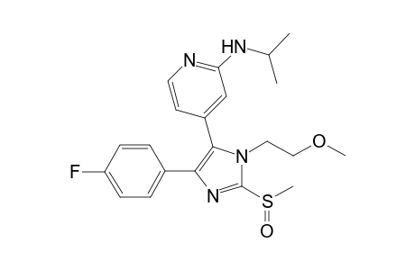 {4-[5-(4-fluorophenyl)-2-methansulfinyl-3-(2-methoxyethyl)-3H-imidazoI-4-yl]pyridine-2-yl}(l-phenylethyl)amine